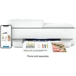 HP - ENVY 6455e Wireless All-In-One Inkjet Printer With 3 Months Of Instant Ink Included With HP+ - White -Electronics dc4efd23 4b49 551c a13f fc0923809965