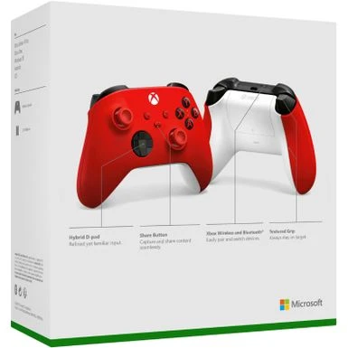 Microsoft - Xbox Wireless Controller For Xbox Series X, Xbox Series S, Xbox One, Windows Devices - Pulse Red 4 Microsoft - Xbox Wireless Controller For Xbox Series X, Xbox Series S, Xbox One, Windows Devices - Pulse Red - Image 2
