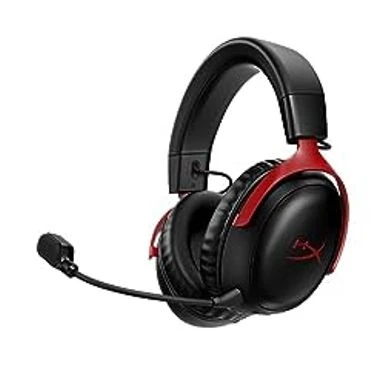 HyperX Cloud III Wireless Gaming Headset For PC, PS5, PS4, Up To 120-hour Battery, 2.4GHz Wireless, 53mm Angled Drivers, Memory Foam, Durable Frame, 10mm Microphone, Red 3 HyperX Cloud III Wireless Gaming Headset For PC, PS5, PS4, Up To 120-hour Battery, 2.4GHz Wireless, 53mm Angled Drivers, Memory Foam, Durable Frame, 10mm Microphone, Red