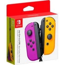 Nintendo - Joy-Con (L/R) Wireless Controllers For Nintendo Switch - Neon Purple/Neon Orange