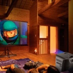 ION Audio - Projector Deluxe HD Battery/AC Powered 720P HD LED Bluetooth-Enabled Projector With Powerful Speaker - Black -Electronics f92bc900 0c05 5103 822a 757cc73a2bff